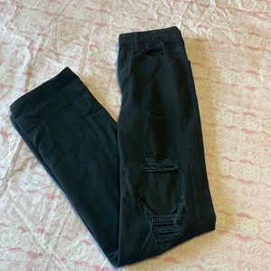 PACSUN black ripped high waisted boyfriend jeans